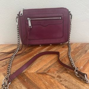 Rebecca Minkoff Plum Purse with Removable Crossbody Chain